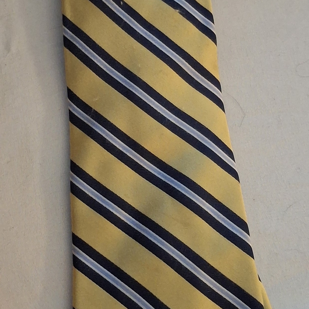 U.S. Polo Assn. Yellow and Blue Striped Tie